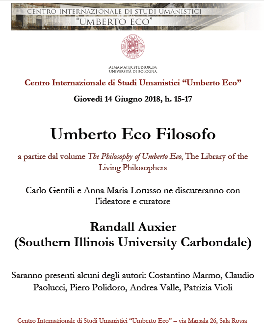 Eco as a Philosopher