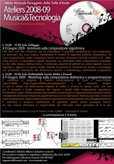 Aosta: seminar and workshop